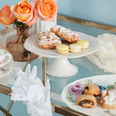 French Perle ? Pedestal Cake Plate