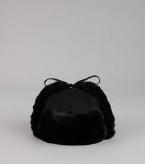 Kangol Faux Fur Trim Trapper Hat
