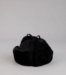 Kangol Faux Fur Trim Trapper Hat