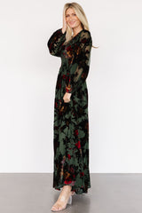 Mikla Maxi Dress | Wintergreen Multi