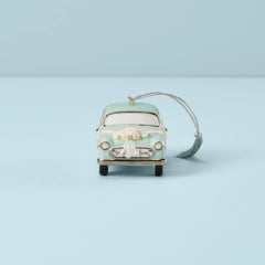 Personalized Just Married Vintage Car Ornament