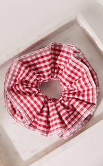 Harmony Scrunchie in Red Gingham