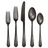 Mirabella Satin Gunmetal 30-Piece Flatware Set