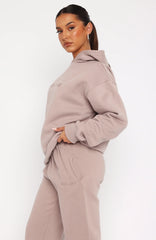 Stay Lifted Oversized Hoodie Cinnamon