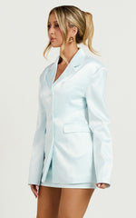 Lioness - Leo Cinched Blazer in Pale Blue