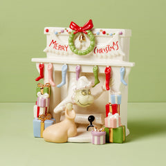 Grinch Stealing Stockings Figurine