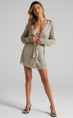 Lioness - Take Me To Rio Mini Dress in Gold