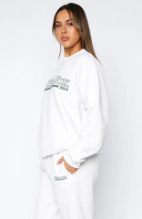 No Hesitation Oversized Sweater Grey Marle