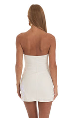 Sequin Dress in White