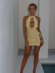 Eirian Mini Dress Lemon