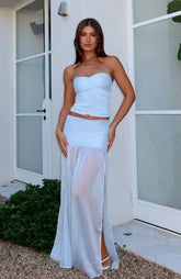 On Stage Maxi Skirt Sky