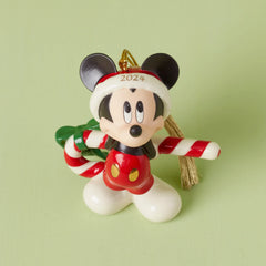 2024 Mickey Mouse With Candy Cane Ornament