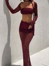Madeira Maxi Skirt Burgundy