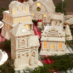 Mistletoe Park Light-Up Library Figurine