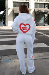 11th Street City Girl At Heart Wide Leg Sweatpants Cherry Glaze