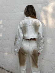 Parker Jacket White Denim