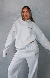 Core Classic Oversized Hoodie Dark Grey Marle