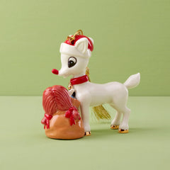 Rudolph Delivering Toys Ornament
