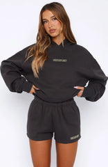 Take A Guess Lounge Shorts Charcoal