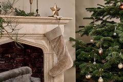 Karru Cotton Velvet Stocking - Light Grey