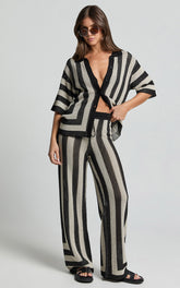 Seven Wonders - Ziggy Pant in Black/Sand
