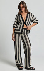 Seven Wonders - Ziggy Pant in Black/Sand