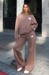11th Street City Girl At Heart Wide Leg Sweatpants Cinnamon Bun