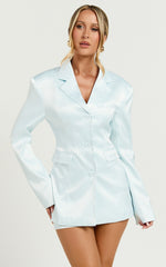 Lioness - Leo Cinched Blazer in Pale Blue