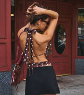 City Flirt Polka Dot Halter Top