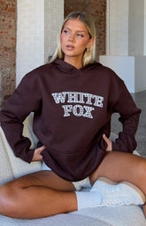 Took The Fall Oversized Hoodie Chocolate