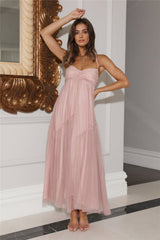 Feature Me Midi Dress Blush