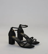 Chic Step Strappy Block Heels