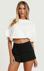 Cecil Shorts - Tailored Micro Shorts in Black