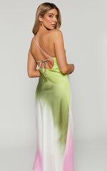 Marnie Midi Dress - One Shoulder Dress in OMBRE