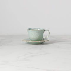 French Perle ? Cup and Saucer