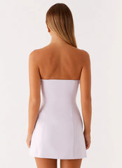 Patsie Strapless Mini Dress - Lilac