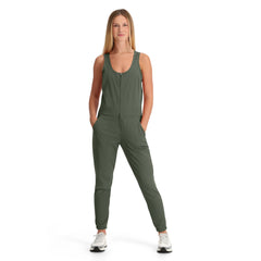 Womens Shift Jumpsuit - Thyme Green