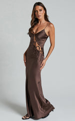 Lioness - About A Girl Maxi Dress in Chocolate