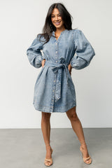 Tora Denim Dress | Light Wash