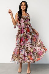 Anita Maxi Dress | Brown Multi Floral