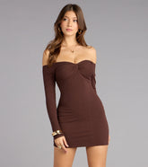Effortless Cutie Off-The-Shoulder Mini Dress