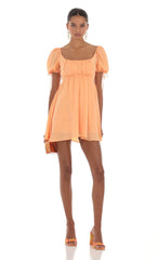 Baby Doll Dress in Orange