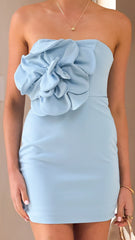 Xanbi Mini Dress - Blue