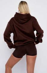 Took The Fall Oversized Hoodie Chocolate
