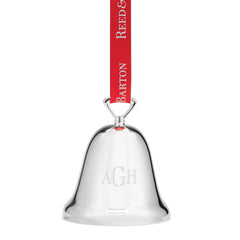 Personalized Silverplated Christmas Bell