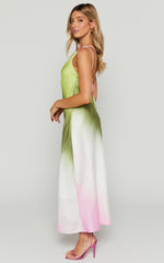 Marnie Midi Dress - One Shoulder Dress in OMBRE