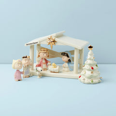 Peanuts The Christmas Pageant & Creche 8-Piece Set