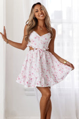 Flower Over Me Dress White