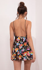 Sequin Dress In Black Multicolor