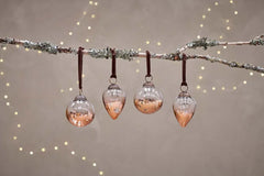 Nevasa Baubles - Clear & Antique Copper (Set of 4)